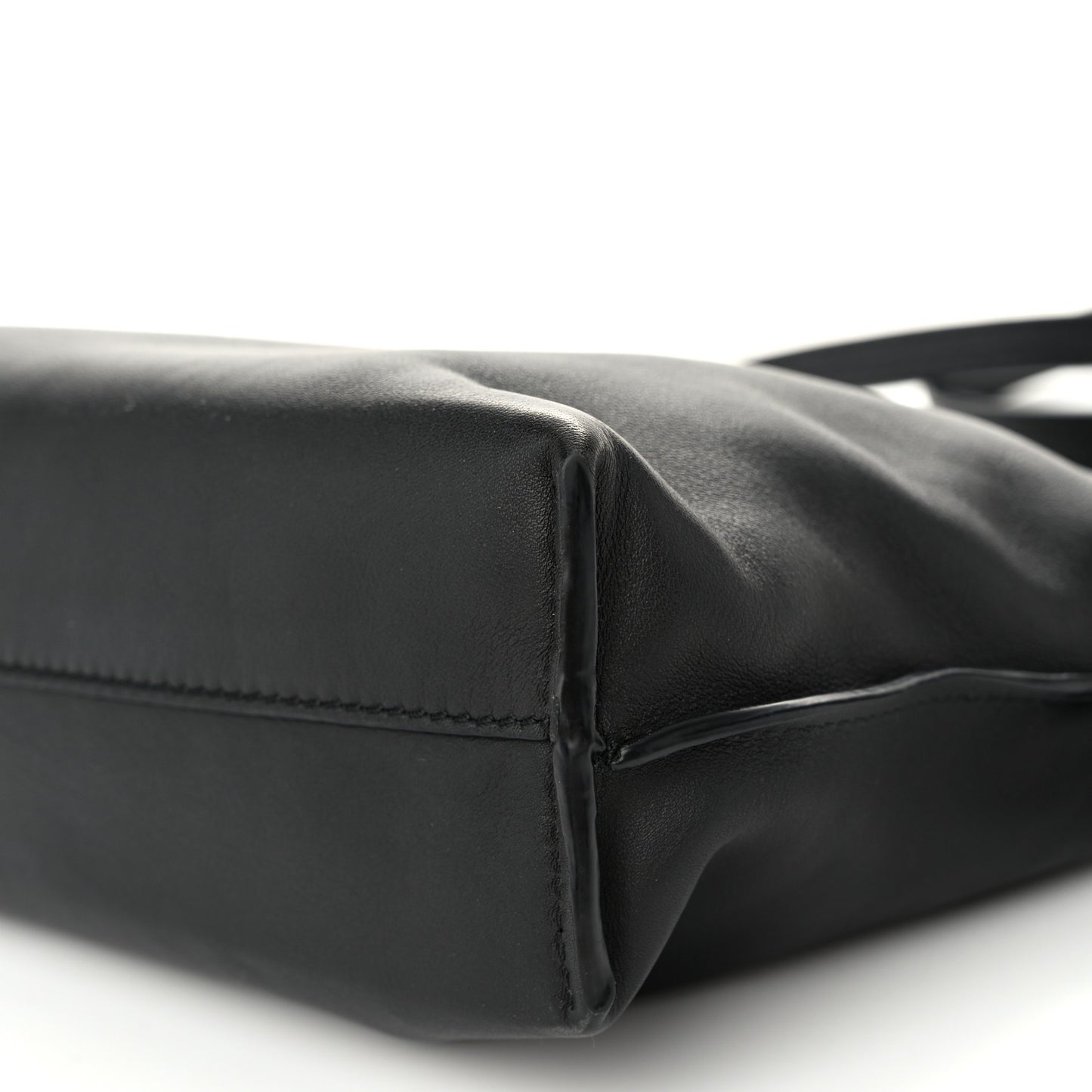 Calfskin Mini Flamenco Knot Clutch Black