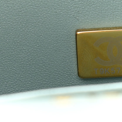 Chanel Caviar Quilted Medium Double Flap Green 8 of 9