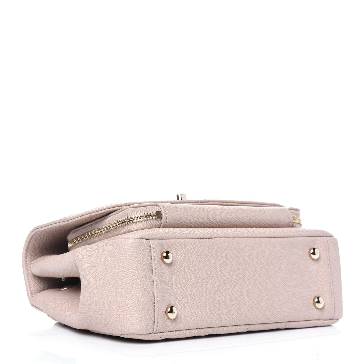 Caviar Quilted Medium Business Affinity Flap Beige