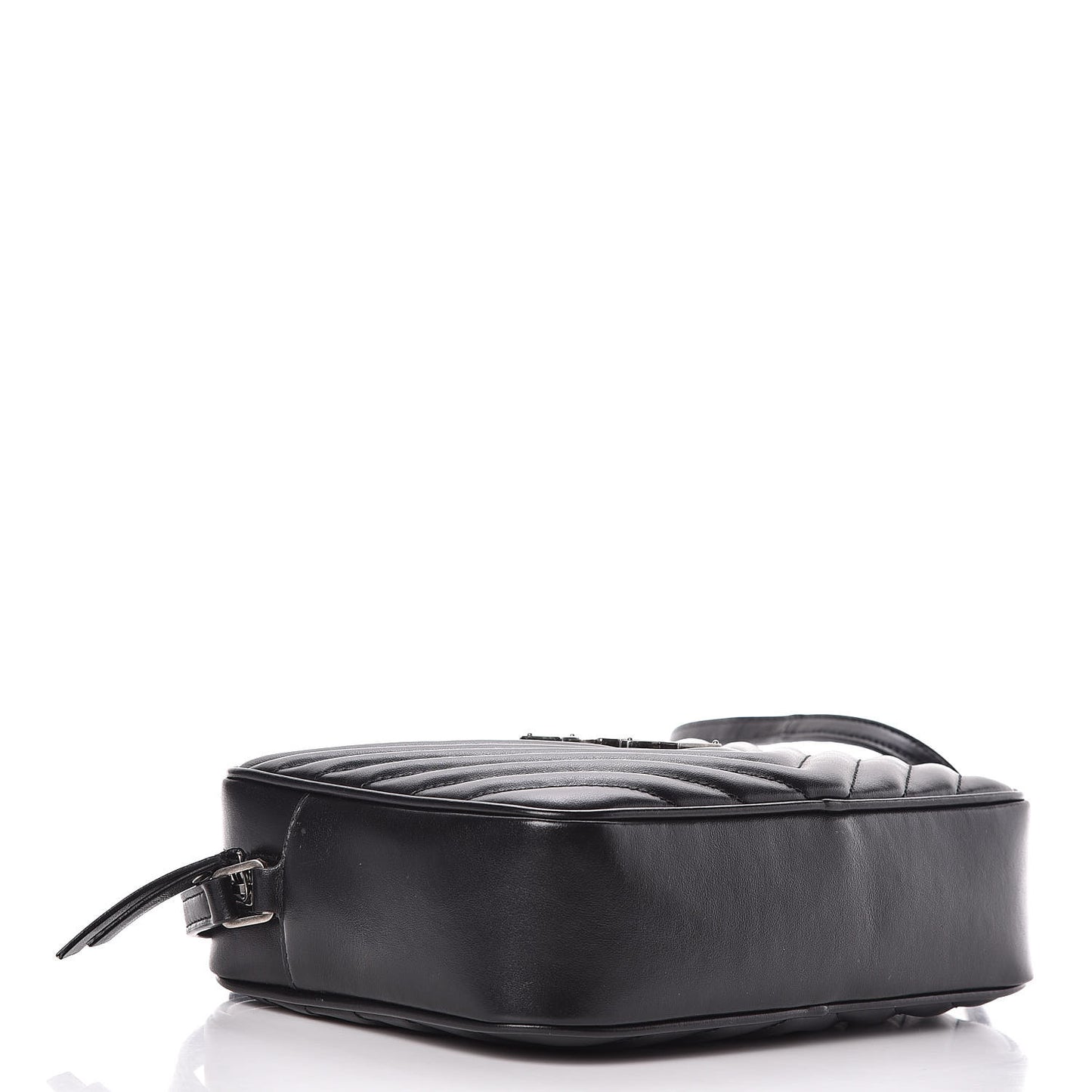 Calfskin Matelasse Monogram Lou Camera Bag Black