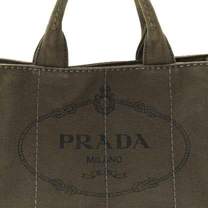 Prada Canapa Small Logo Tote Khaki 6 of 8