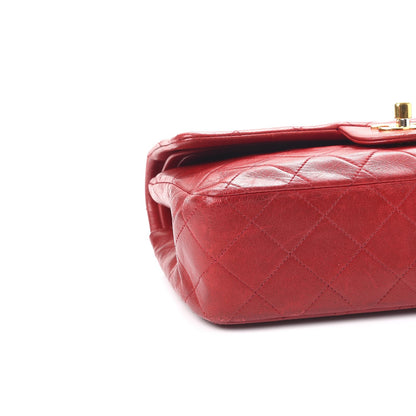 Chanel Lambskin Quilted Small Double Flap Red 16 of 17