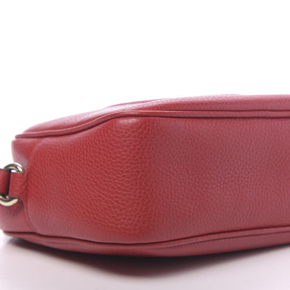 Gucci Pebbled Calfskin Small Soho Disco Bag Tabasco Red 8 of 14