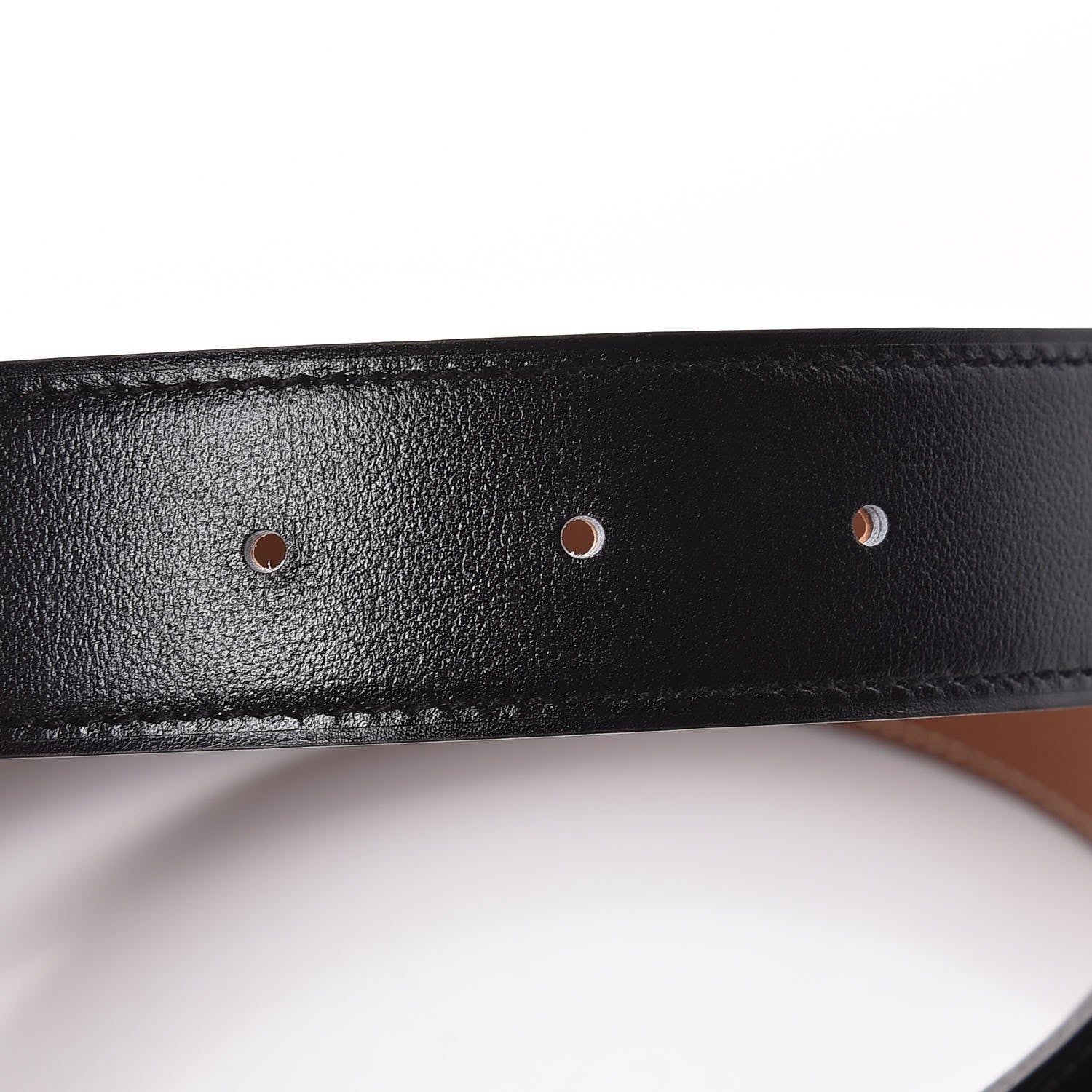 Hermes Togo 32mm H Belt 110 Black Gold 6 of 7