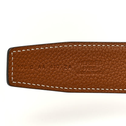 Hermes Box Togo 32mm H Belt 100 40 Black Gold 3 of 5