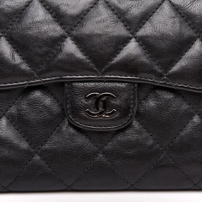 Chanel Calfskin Quilted Compact Flap Wallet So Black 9 of 10