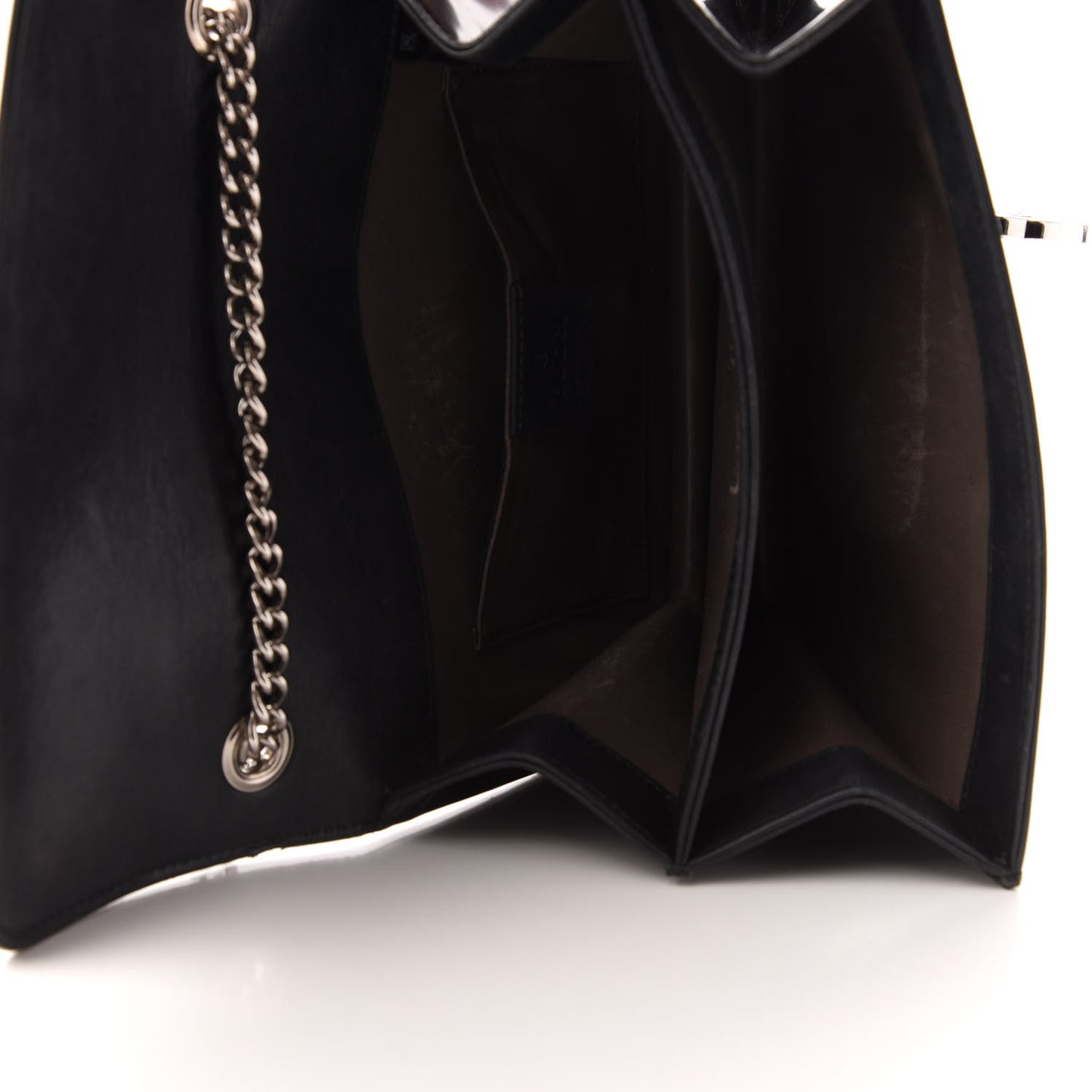 Shade Lux Calfskin Small Interlocking G Shoulder Bag Black