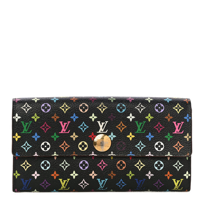 Louis Vuitton Monogram Multicolor Sarah Wallet Black Grenade 1 of 17