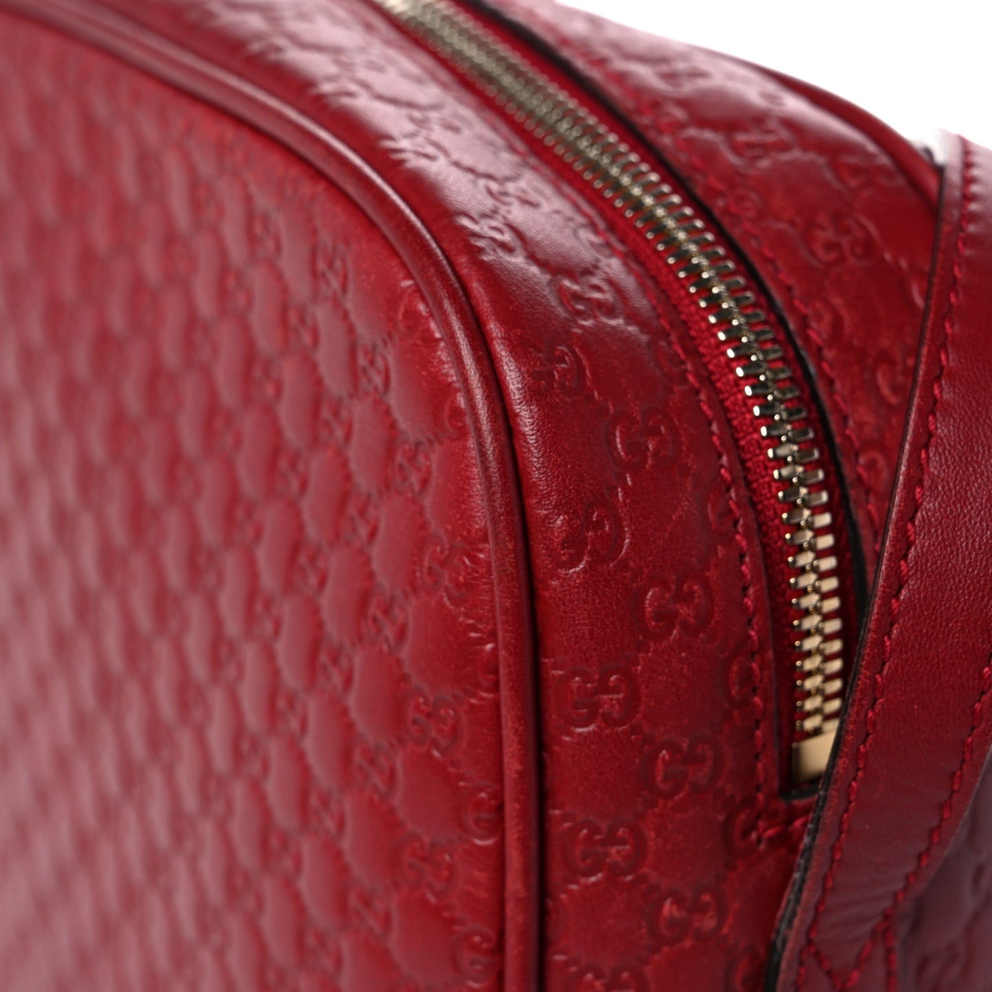 Microguccissima Mini Bree Messenger Bag Red