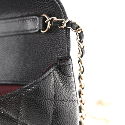 Chanel Caviar Quilted Glasses Case With Chain Black 10 of 10