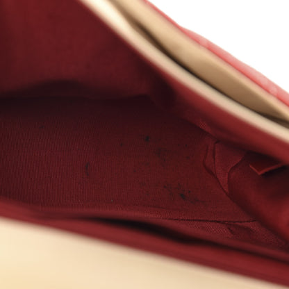 Chanel Jersey Chevron Leo Lion Jumbo Flap Red 5 of 13