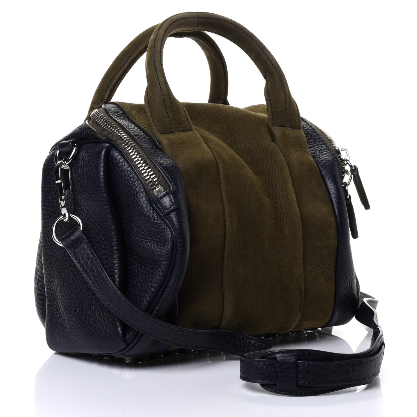 Nubuck Soft Pebbled Calfskin Rockie Dark Grass
