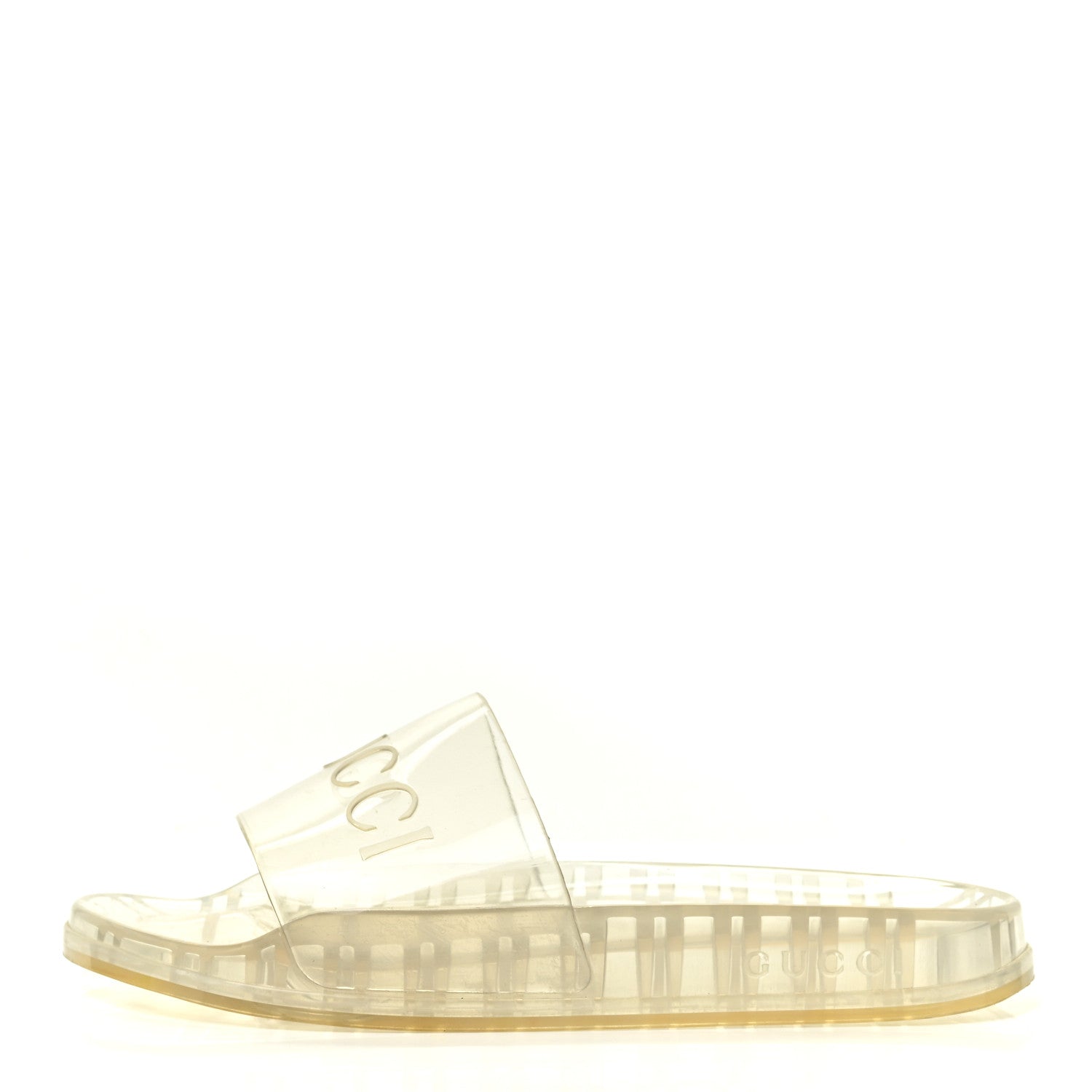Gucci Rubber Mens Pursuit Slide Sandals 8 Transparent 1 of 10