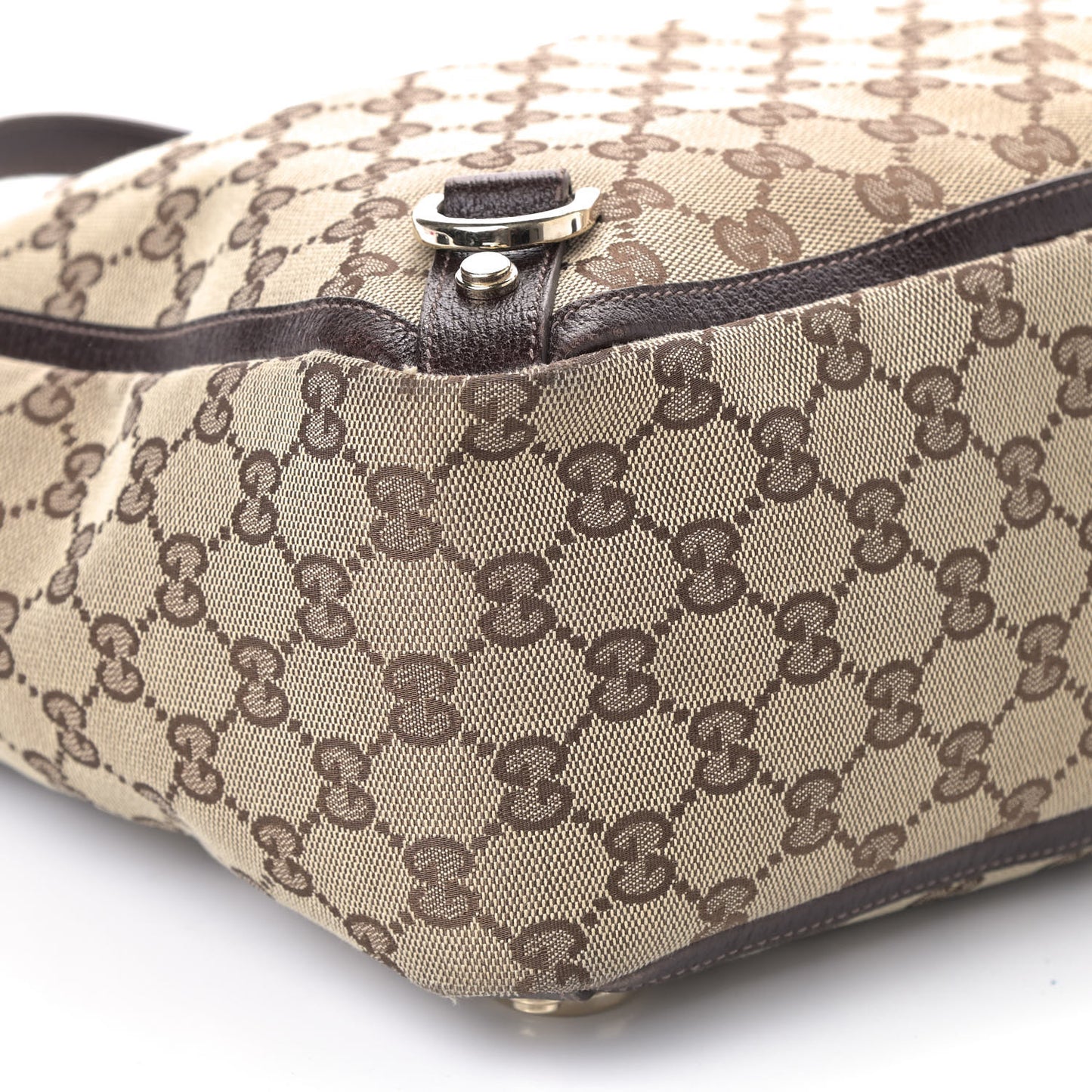 Monogram Large Abbey Tote Dark Brown