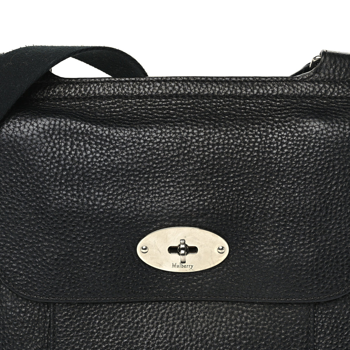 Mulberry Natural Grain Calfskin Antony Messenger Crossbody Black 6 of 8