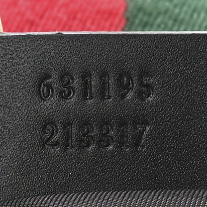 Gucci Techno Canvas Selleria Calfskin Web Small Flat Messenger Bag Black 7 of 13