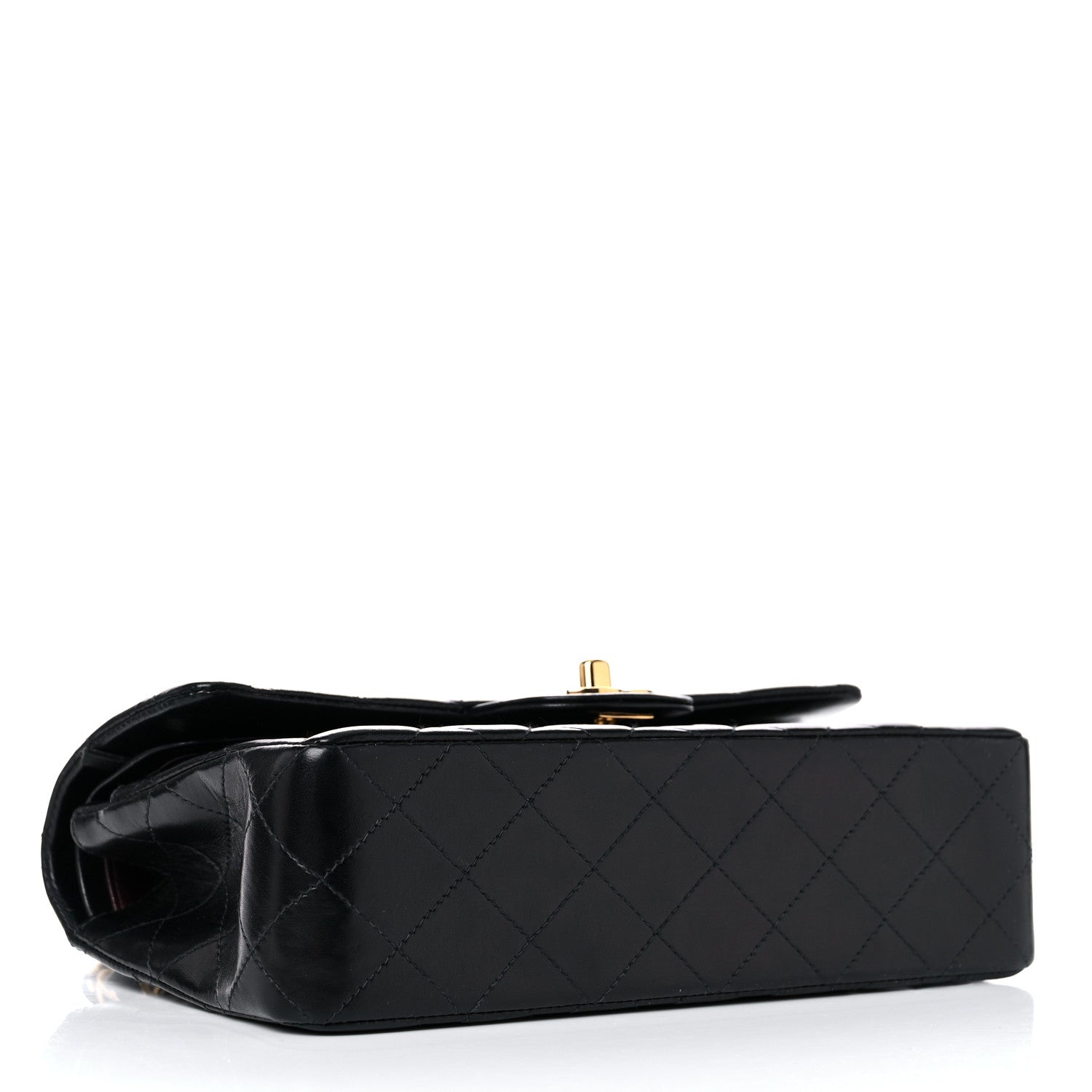 Chanel Lambskin Quilted Medium Double Flap Black 3 of 12
