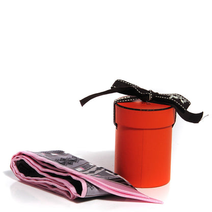 Hermes Silk Colliers de Chiens Twilly Rose Pale Gris Beige 6 of 6