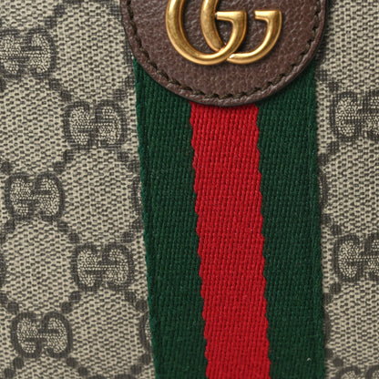 Gucci GG Supreme Monogram Web Mini Ophidia Messenger Brown 7 of 9