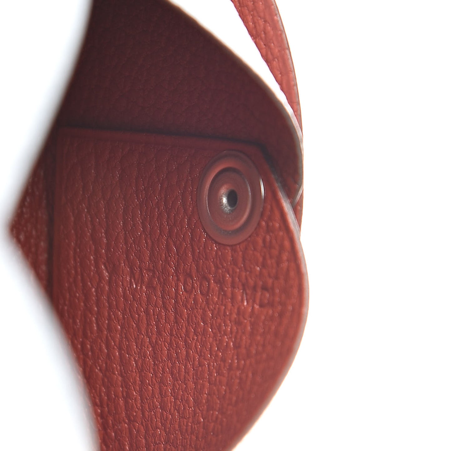 Chevre Mysore Verso Calvi Card Case Bleu Brume Brique