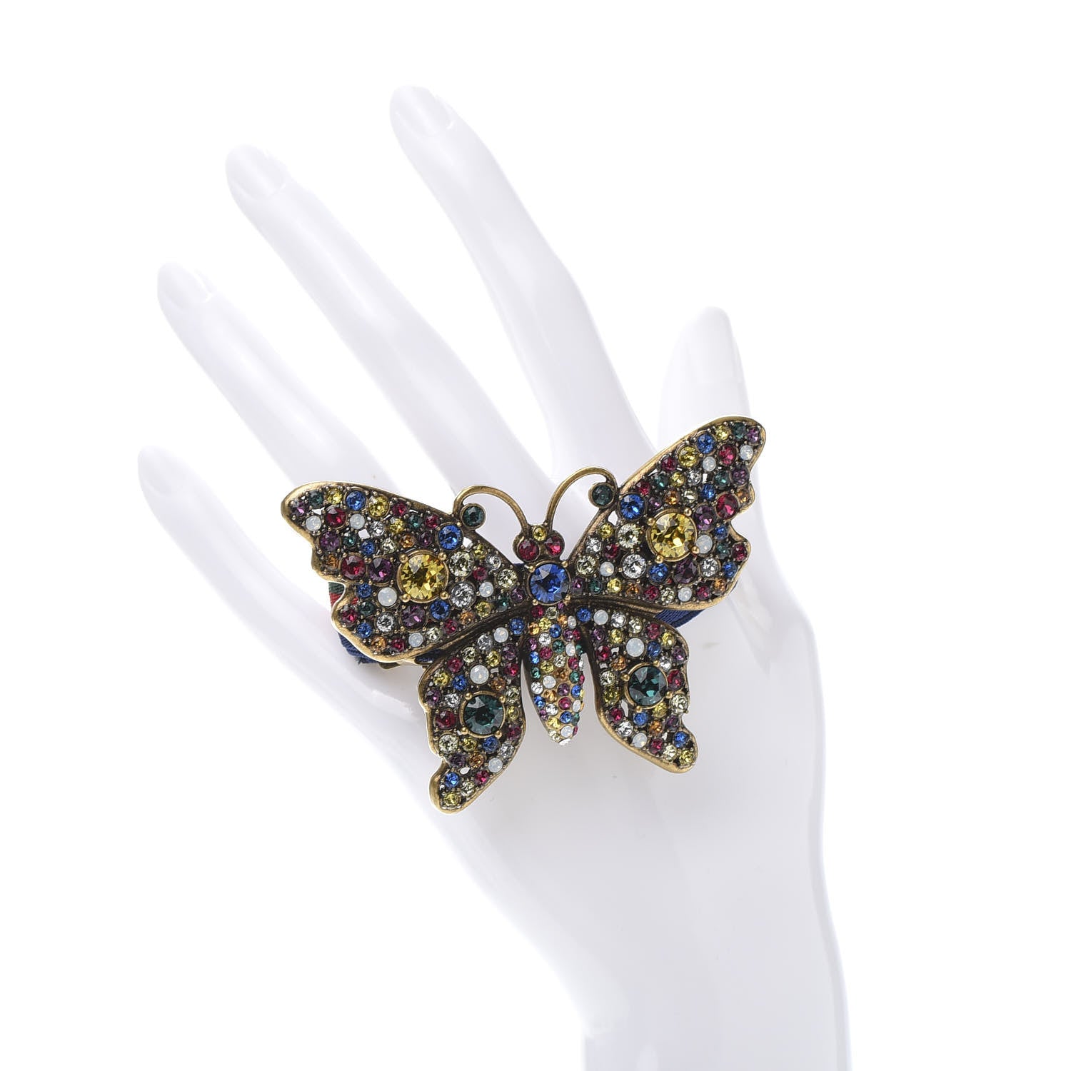 Gucci Web Crystal Butterfly Bracelet Multicolor 2 of 6
