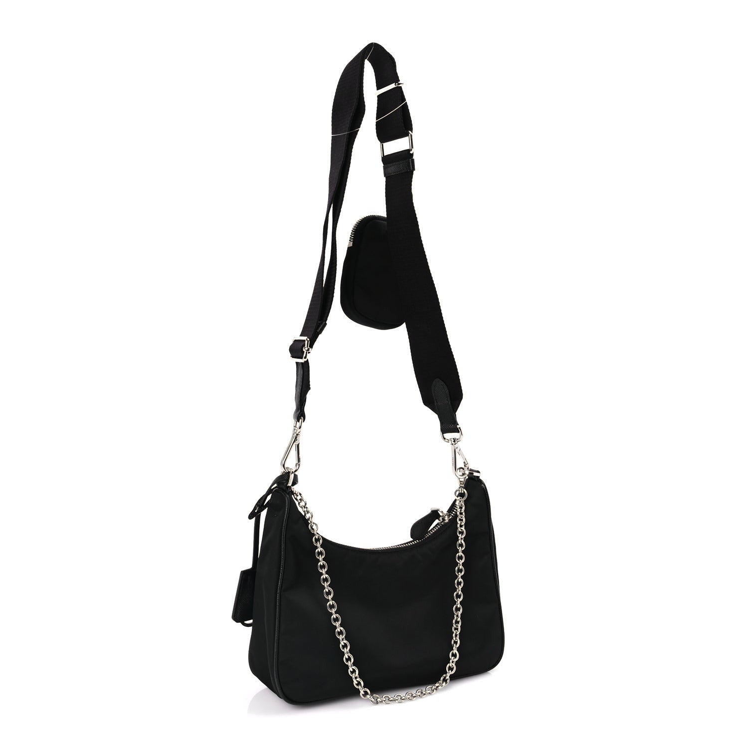 Prada Nylon Re-Edition 2005 Shoulder Bag Black 2 of 8