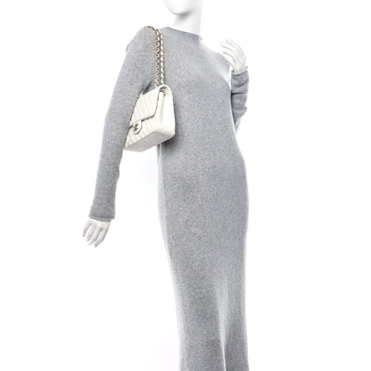 Chanel Caviar Quilted Medium Double Flap White 2 of 16