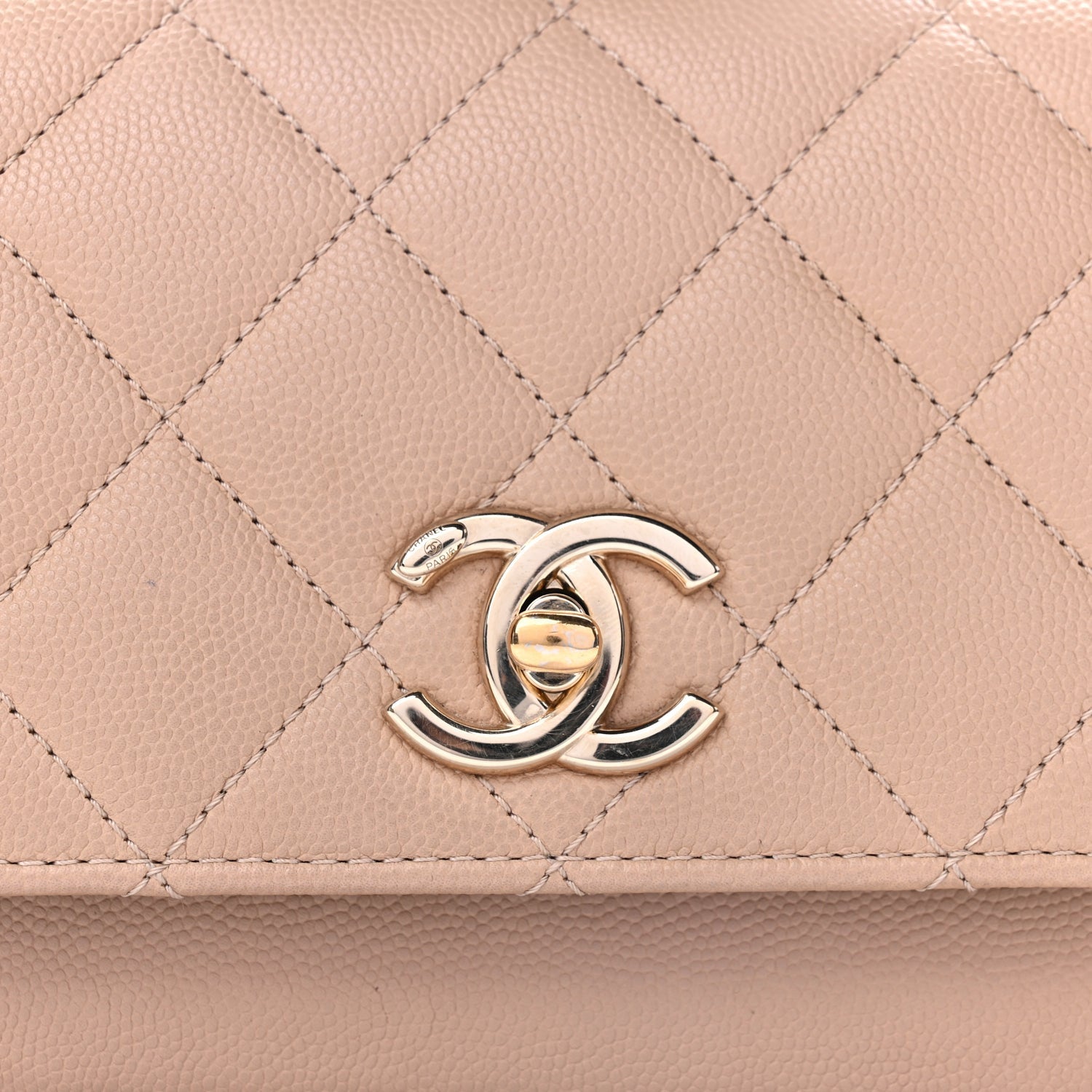 Chanel Caviar Quilted Small Business Affinity Flap Beige 8 of 11