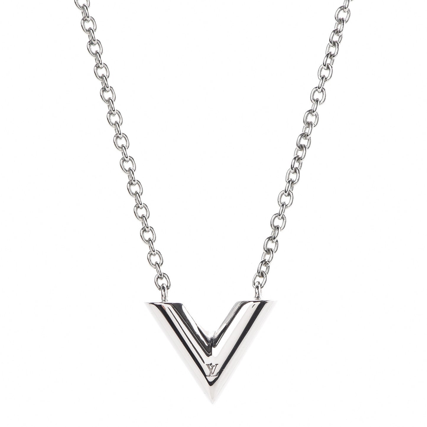 Metal Essential V Supple Necklace Silver