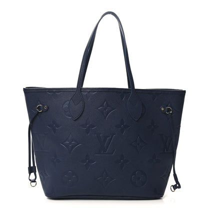 Louis Vuitton Empreinte Monogram Giant Neverfull MM Navy 1 of 10