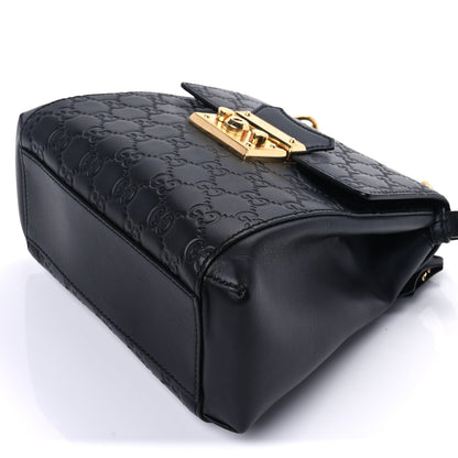 Gucci ssima Signature Padlock Backpack Black 7 of 8
