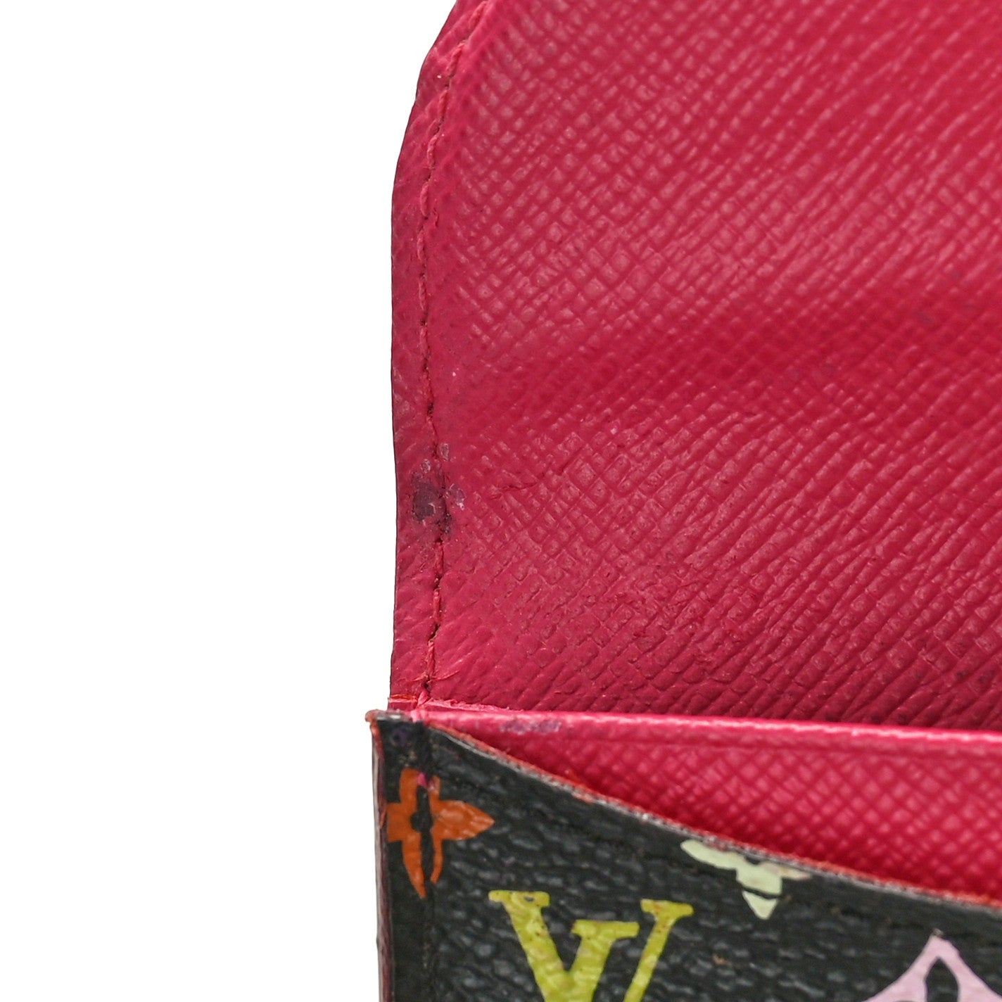 Monogram Multicolor Business Card Holder Black Grenade