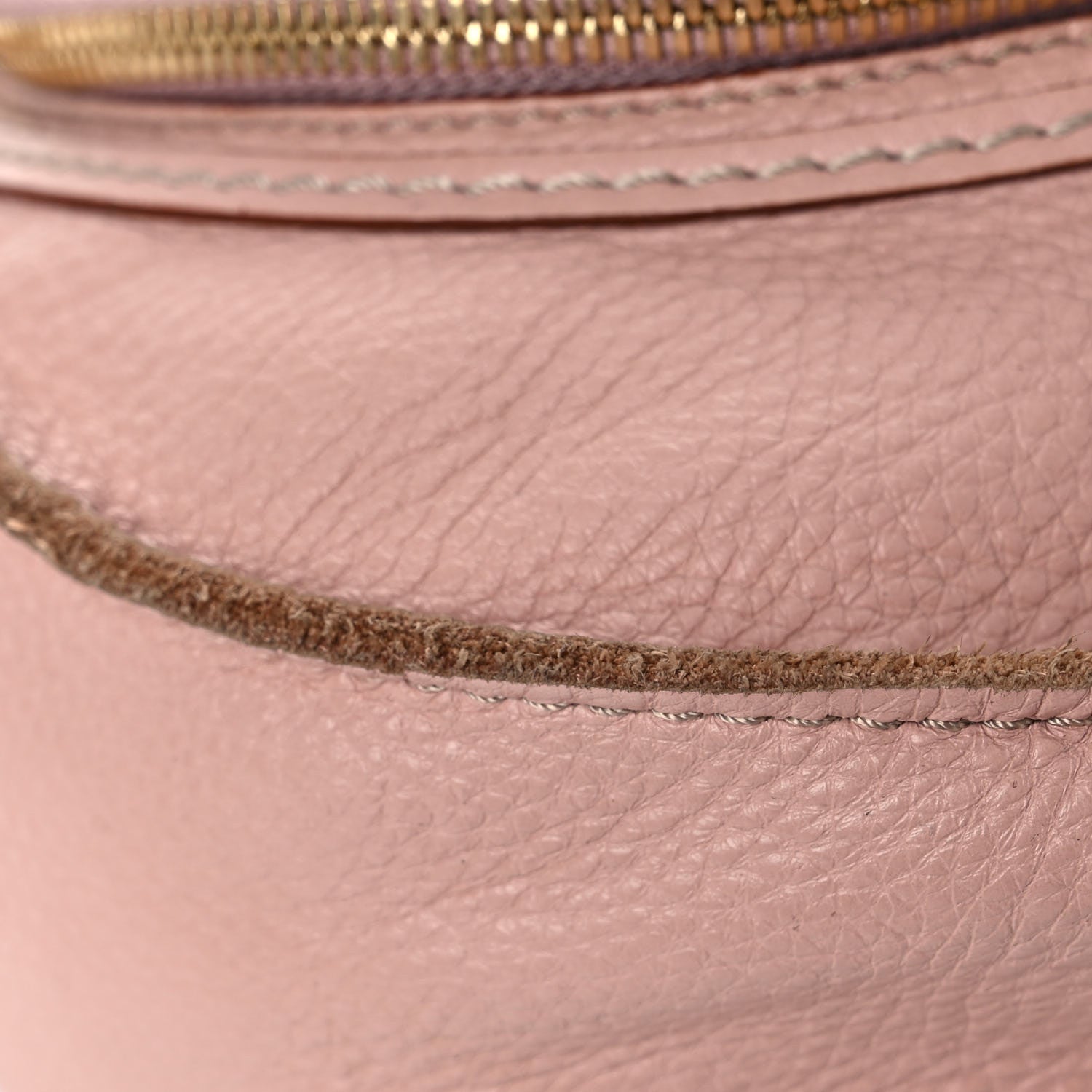 Chloe Calfskin Medium Marcie Round Zip Crossbody Blush Nude 8 of 24