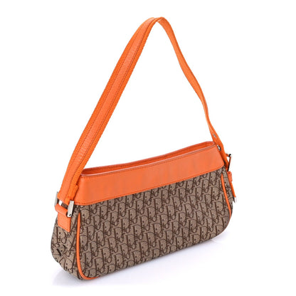Christian Dior Monogram Shoulder Bag Orange Beige 2 of 7