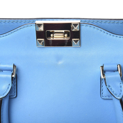 Valentino Garavani Vitello Mini Rockstud Double Handle Tote Parrot 12 of 15