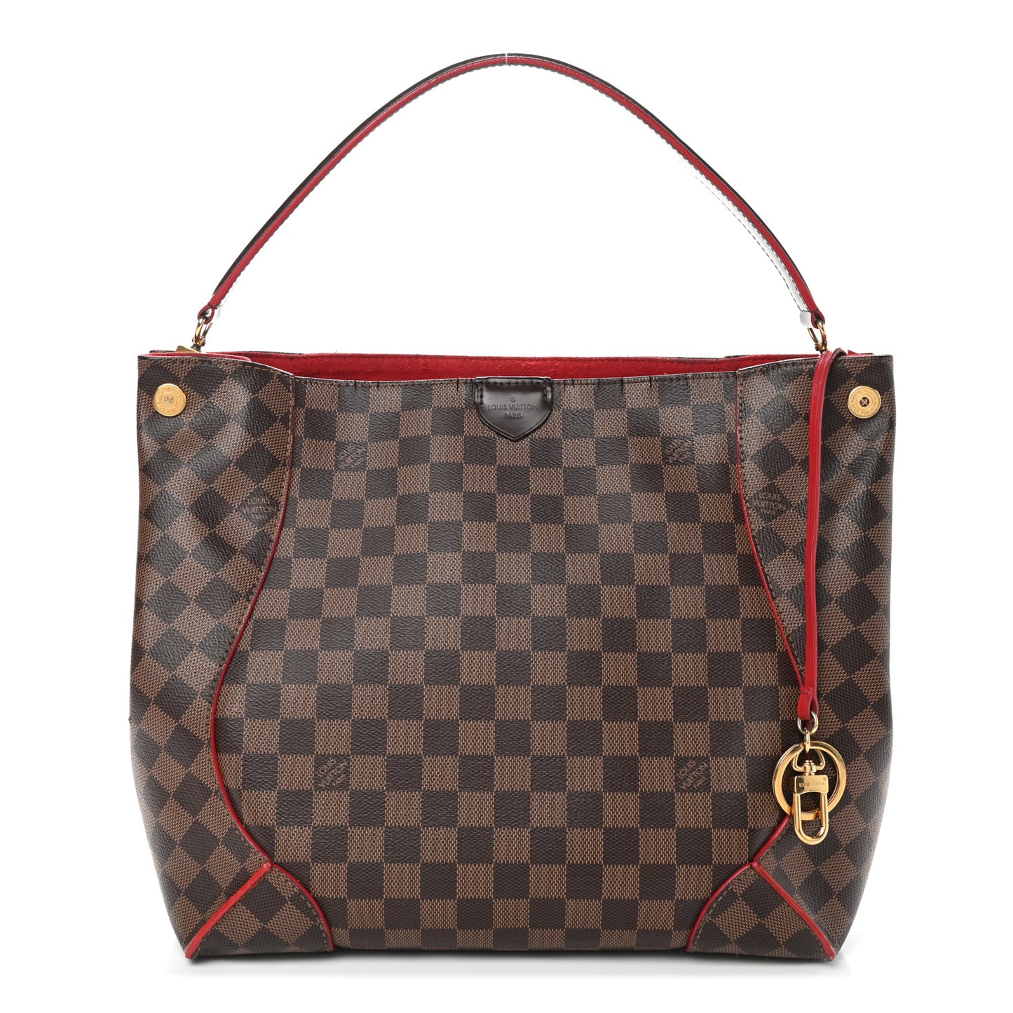 Damier Ebene Caissa Hobo Cherry