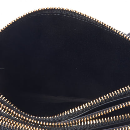 Celine Lambskin Small Trio Crossbody Bag Black 9 of 11