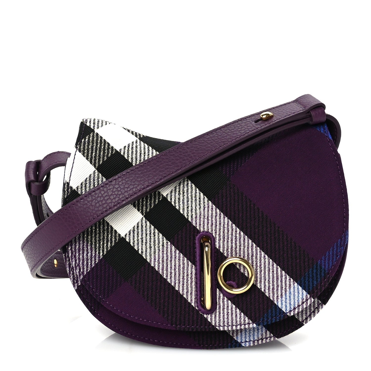 Burberry Jacquard Check Mini Rocking Horse Crossbody  Pansy 1 of 8
