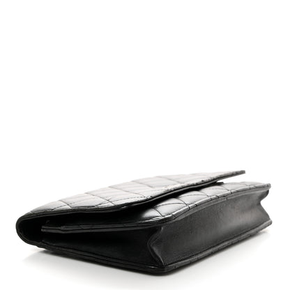 Chanel Lambskin Quilted Wallet On Chain WOC Black 4 of 11