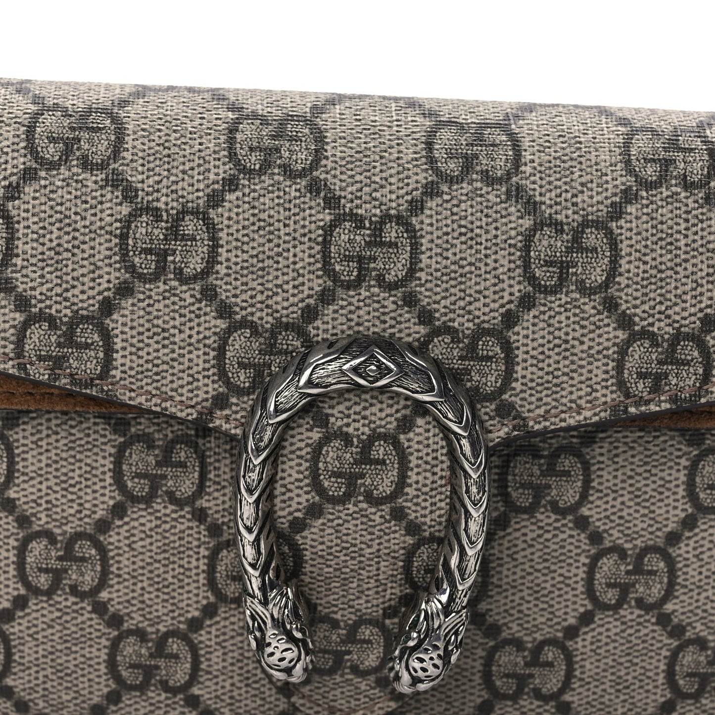 GG Supreme Monogram Super Mini Dionysus Shoulder Bag Taupe