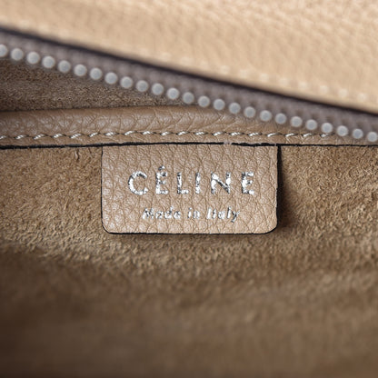 Celine Drummed Calfskin Nano Luggage Dune 7 of 10