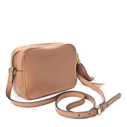 Gucci Pebbled Calfskin Small Soho Disco Bag Camelia 2 of 8