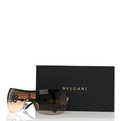 Bulgari BVLGARI Crystal Flower 6059-B Sunglasses Brown 8 of 8