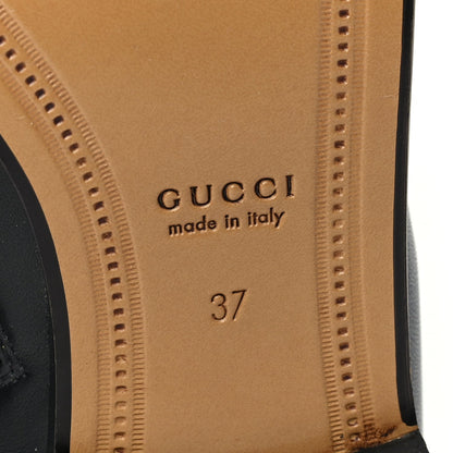 Gucci Nappa Horsebit Jordan Knee High Boots 37 Black 6 of 6