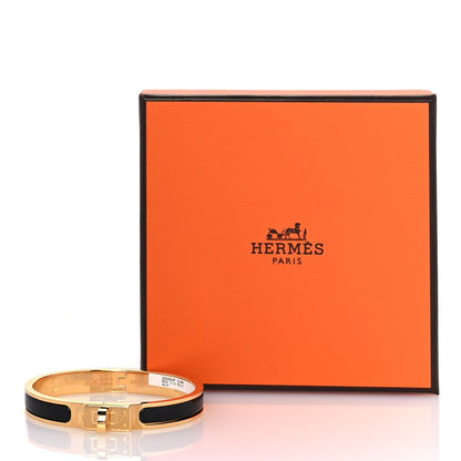 Hermes Enamel Mini Clic Kelly Bracelet PM Black 5 of 5
