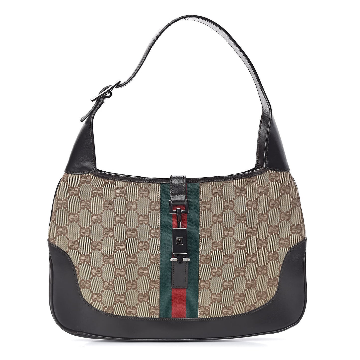 Monogram Web Jackie O Hobo Dark Brown