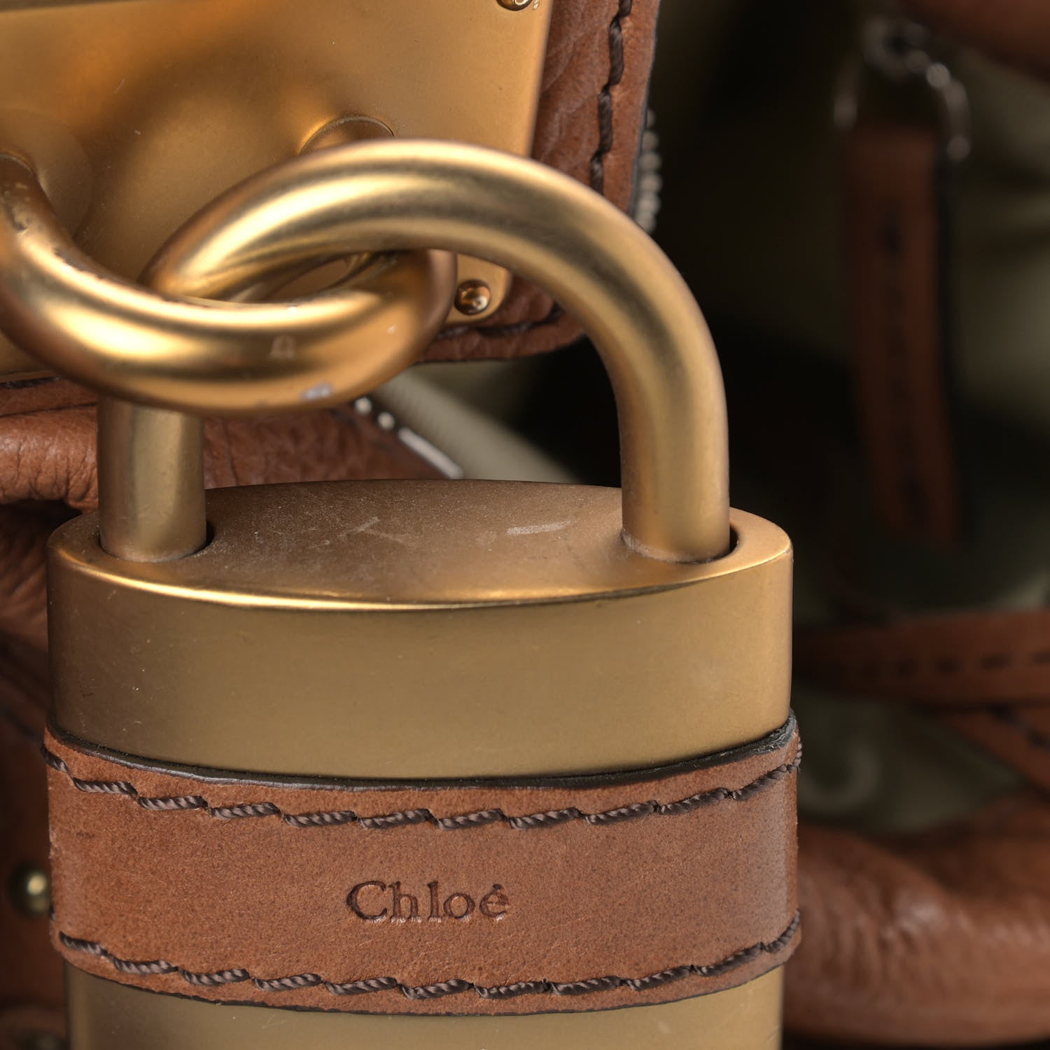 Chloe Calfskin Paddington Satchel Tan 9 of 13