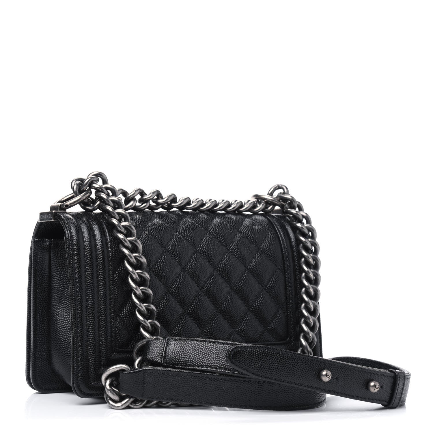 Chanel Caviar Quilted Small Boy Flap Black 3 of 17