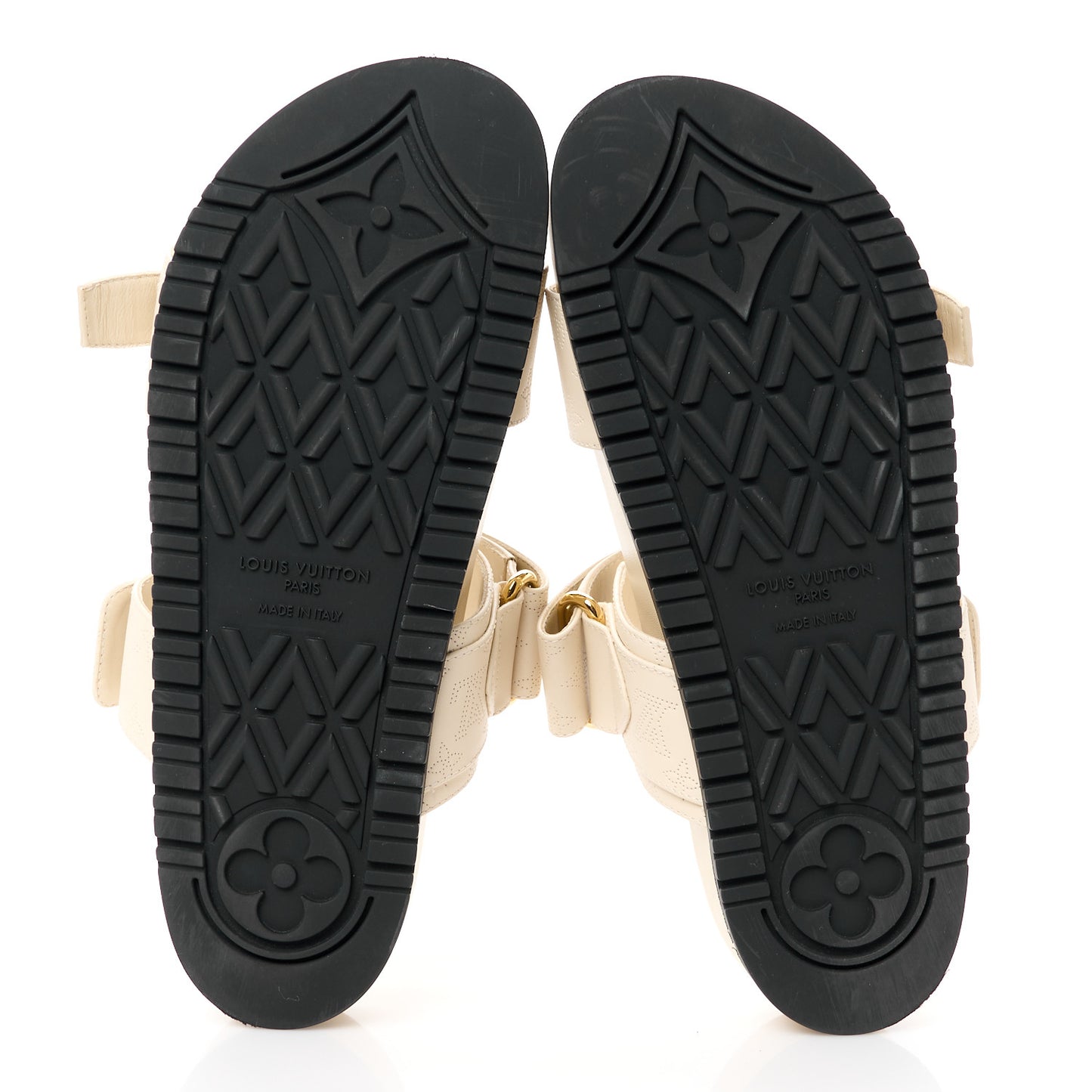 Mahina Bom Dia Flat Mule Sandals 38 Beige Clair