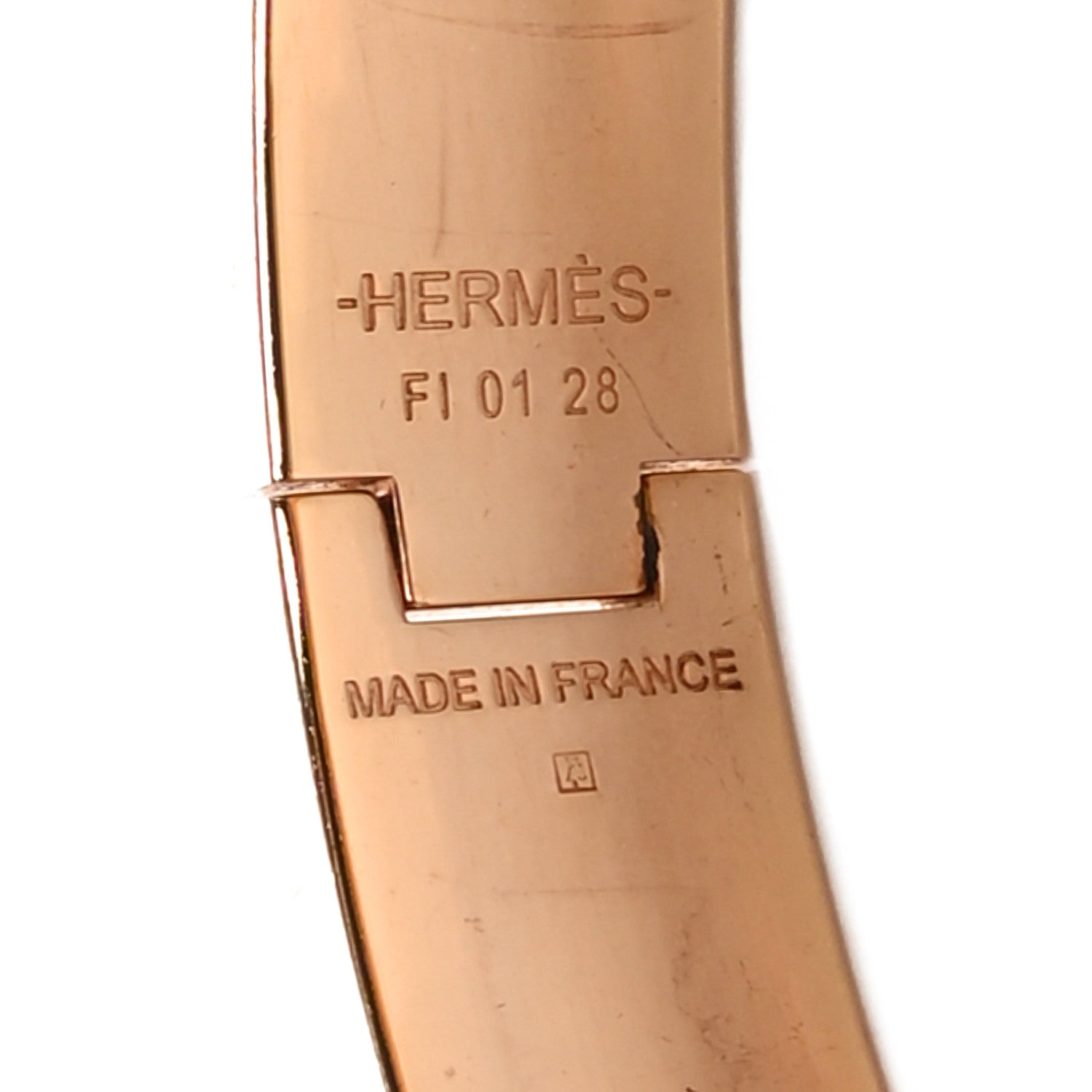 Hermes Enamel Narrow Clic Clac H Bracelet PM White 4 of 4